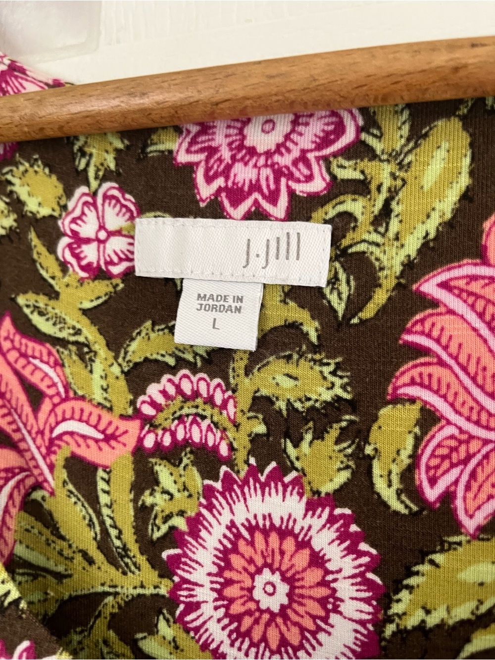 J.Jill Sleeveless Floral Maxi Dress in Pink and Green - Picture 5 of 5